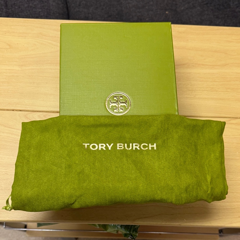 Tory Burch Olive Green Logo Dust Bag with Matching Box